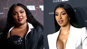 Lizzo and Cardi B on BET Buzz 2020.