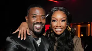  Ray J and Brandy attend Sean "Diddy" Combs celebrates BET Lifetime Achievement after party powered by Meta, Ciroc Premium Vodka and DeLeon Tequila on June 26, 2022 in Los Angeles, California. 