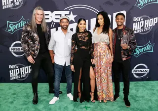 The Cast of 50 Central Is Serious About Their Green Carpet Fashion - (Photo: Bennett Raglin/Getty Images for BET)&nbsp;