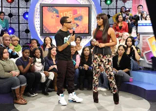 Paigion and Bow Wow - 106 &amp; Park, December 7, 2012. (Photo: John Ricard / BET)