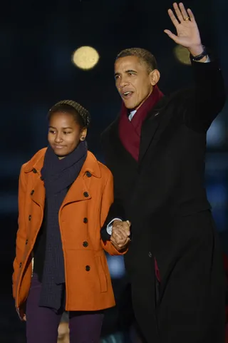 10 Pointers from Sasha - At his victory speech in Chicago, Sasha Obama gave her dad a bit of advice while on stage. Perhaps the president could tap into her 11-year-old knowledge about a few other issues he should be paying attention to. (Photo: EPA/Michael Reynolds/Landov)