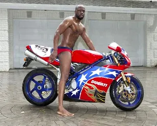 Wyclef - Guess nobody told Wyclef that posing in his underwear on a motorcylcle wasn't a good look.  (Photo: Instagram)