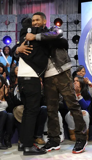 Hugs - 106 &amp; Park, December 5, 2012. (Photo: John Ricard / BET)