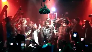 He Reps ATL — But Gets Love in NYC - Trinidad James recently did his first major show in New York earlier this week at Santos Party House in Manhattan and it was a madhouse. Along the way he also did interviews at Hot 97 and Power 105 — quite a run for a rookie.  (Photo: Courtesy of BlowHipHopTV)