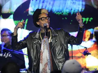 Wiz Khalifa's Taylors - This is for the Taylors. Wiz built a rabid fan base through heavy touring and mixtapes, and much like him, they share a love for nonstop weed-smoking, tattoos and, of course, Converse All-Stars.  (Photo: John Ricard / BET)