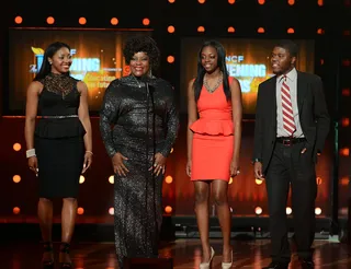 So Devine - Actress and singer Loretta Devine presents with UNCF scholars.(Photo: Earl Gibson III/Getty Images for BET)