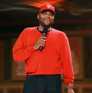 Host With the Most - Comedic actor Anthony Anderson walks through rehearsal with a smile on his face and jokes for days.&nbsp;  (Photo: Mark Davis/Getty Images for BET)