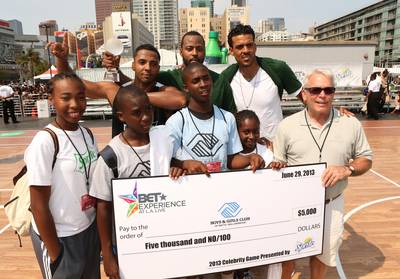 Slam Dunk Contest: The Boys &amp; Girls Club of Watts/Willowbrook - Thanks to the Sprite Slam Dunk contest, the Boys &amp; Girls Club of Watts/Willowbrook received a check for $5,000.(Photo: Jesse Grant/Getty Images for BET)