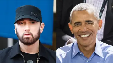 Eminem and Barack Obama on BET Buzz 2020