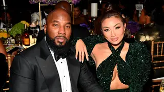 Jeezy and Jeannie Mai Jenkins attend the UNCF 39th Atlanta Mayor's Masked Ball at Atlanta Marriott Marquis on December 17, 2022 in Atlanta, Georgia. 