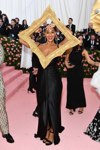Tracee Ellis Ross&nbsp;in Moschino - (Photo: Dimitrios Kambouris/Getty Images for The Met Museum/Vogue)&nbsp;