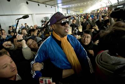 Dennis Rodman Enters Rehab for Alcohol After N. Korea Trip - After Dennis Rodman admitted he was drinking before his infamous CNN interview earlier this month, he checked into a rehabilitation center for his life-long battle with alcohol addiction.&nbsp;(Photo: AP Photo/Alexander F. Yuan)