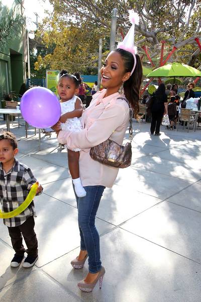 Terrific Twos - Christina Milian and The Dream's baby girl Violet Madison Nash turned two this weekend. Mama Milian celebrated with Violet, family and friends at Giggles N' Hugs, a children's restaurant at The Century City Westfield Shopping Mall in Los Angeles. (Photo: RevolutionPix/ PacificCoastNews.com)
