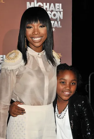 Brandy on her daughter, Sy’rai, getting into show biz: - “It’s crazy because she definitely has the acting and singing bug. But I’ve been like, ‘Look little chick, wait a minute, we’re gonna wait and do it later on.’ If that’s her true purpose it will be revealed to me very soon.”(Photo: Jason LaVeris/FilmMagic)