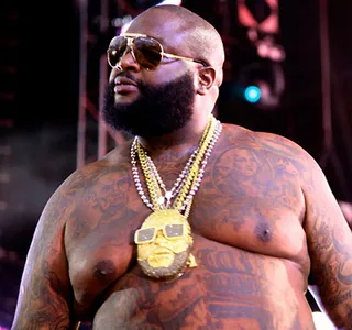 The Bawse - Who's the boss? Check out Rick Ross' pendant of himself to get that answer. (Photo: Courtesy Maybach Music Group)
