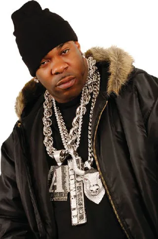 Busta Goes Hard - Busta kept it simple with platinum, but went over the top with size, but in the world of bling, the bigger, the better!(Photo: Courtesy Conglomerate Records)