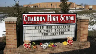 Three Students Die in School Shooting - Three children have died from their injuries as a result of a school shooting in a Cleveland suburb. Two other students were wounded when a student-suspect identified as T.J. Lane opened fire at Chardon High School.&nbsp;&nbsp;(Photo: Aaron Josefczyk/Reuters)