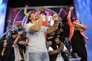 Holla - Livest Audience at 106 &amp; Park, February 27, 2012.(Photo: John Ricard / BET)