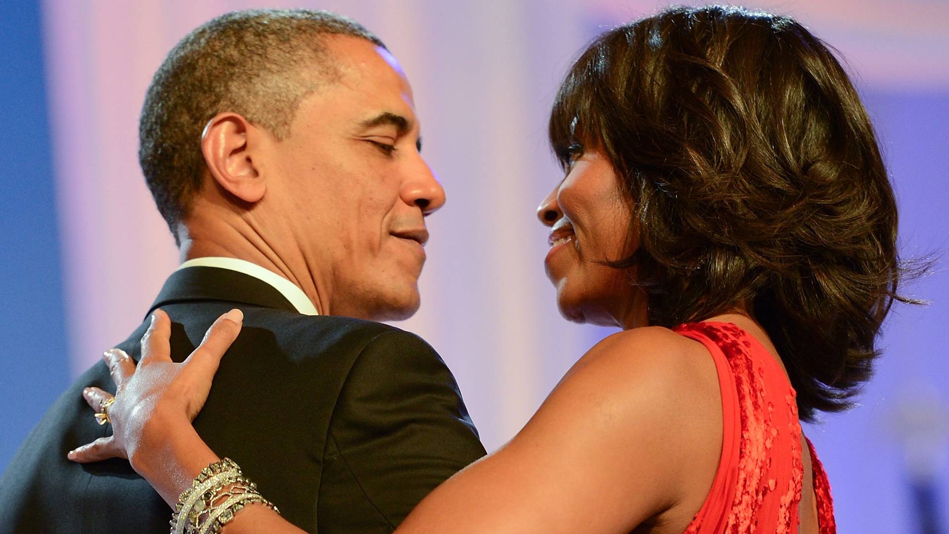 Barack and Michelle Obama on BET Buzz 2020.