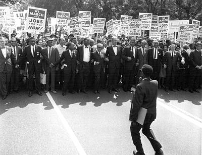 Marching As One - Rev. Martin Luther King Jr. and other civil rights leaders march toward the U.S. Capitol.(Photo: National Archive/Newsmakers/Getty Images)
