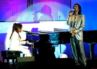 Ain't No Mountain High Enough - Ashford &amp; Simpson performed their classic &quot;Ain't No Mountain High Enough&quot; at the 22nd Annual ASCAP Pop Music Awards at the Beverly Hilton Hotel in Beverly Hills, May 16, 2005. The song is a timeless hit that has been performed by many. Marvin Gaye &amp; Tammi Terrell first performed it back in 1967, and later Diana Ross covered it in 1970. A cover of the song by Michael McDonald earned Ashford and Simpson a place among the most performed ASCAP pop songs of 2004.&nbsp;&nbsp;&nbsp;(Photo: Chris Pizzello/Landov/Reuters)