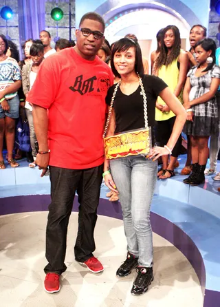 David Banner - David posed with the Freestyle Friday winner.(Photo: Terrence Jennings/PictureGroup)