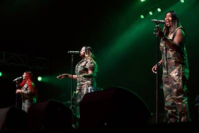 SWV performs their hits during their concert in Johannesburg. - (Photo: Trevor Crighton/BET)