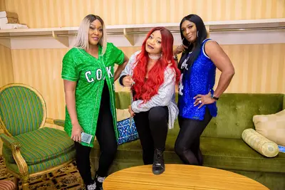SWV strikes a pose prior to their concert at the Bellagio in Las Vegas. - (Photo: Eric Guideng/BET)