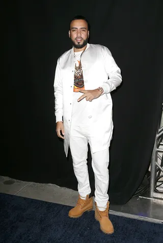 French Montana - French Montana showed up to support Jennifer Lopez at her Giuseppe Zanotti event.&nbsp;(Photo: FayesVision/WENN.com)