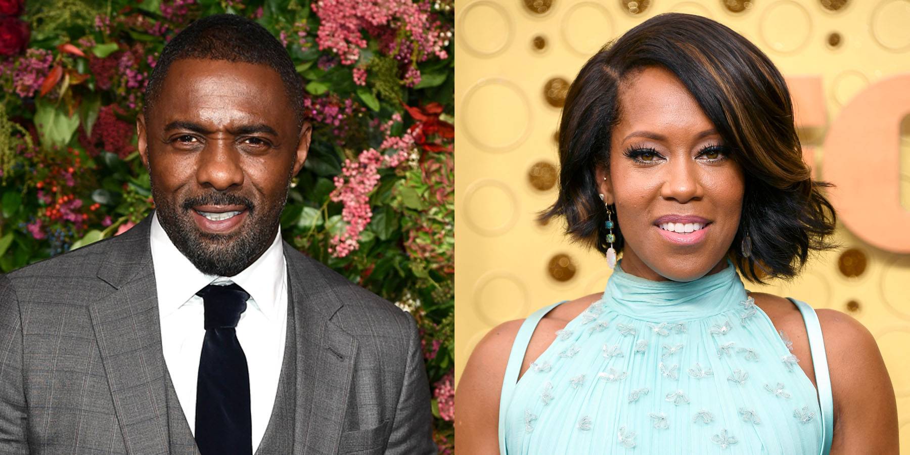 Idris Elba and Regina King on BET Buzz 2021