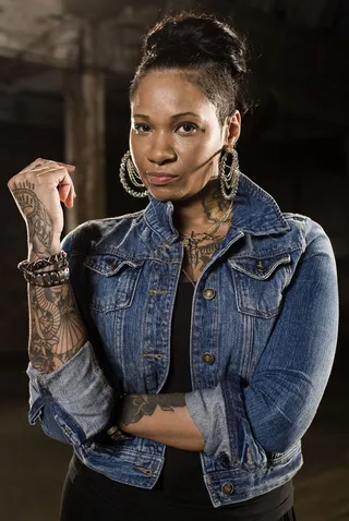 Jean Grae (@JeanGreasy) - "1.It's not a "ballad." 2.Don't post pics of your ballot. Go on and vote though."&nbsp; (Photo: Derek Reed / Picture Group Promo Video Taping Day 2, Brooklyn, New York)
