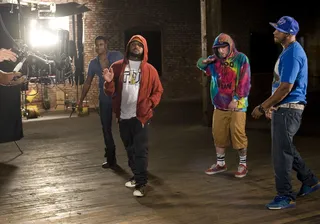 School Boy Q - Black Hippy Crew member Schoolboy Q has been keeping the streets fed with a steady flow of bangers. Linking with A$AP Rocky for "Hands on the Wheel" and hitting the road with his comrade Kendrick Lamar for the BET Music Matters Tour has helped the Cali repper build his star power.(Photo: Derek Reed / Picture Group / BET)