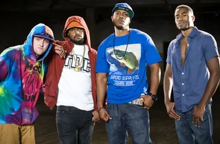 Fantastic Four - East, West, North, South, we've got all the regions covered for this cypher.(Photo: Derek Reed / Picture Group / BET)