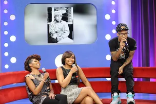 Got It - Miss Mykie, Paigion and Bow Wow check out a #TBT photo of Bow Wow from back in the day at 106 &amp; Park, October 4, 2012. (Photo: John Ricard / BET).