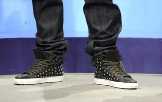 Nice Sneakers - DJ Drama at 106 &amp; Park, October 4, 2012. (Photo: John Ricard / BET).