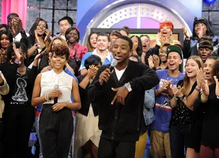 Black and White - Miss Mykie and Shorty at 106 &amp; Park, October 3, 2012. (Photo: John Ricard / BET).