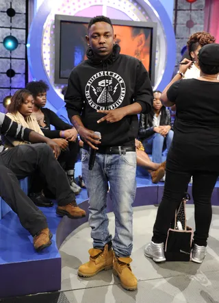 Timbaland Season - Kendrick Lamar at 106 &amp; Park, October 3, 2012. (Photo: John Ricard / BET).