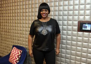 Miss Jill - Jill Scott in the green room with Adepero Oduye at 106 &amp; Park, October 3, 2012. (Photo: John Ricard / BET).