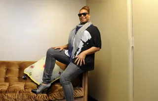 The Queen - Queen Latifah In the green room with Adepero Oduye at 106 &amp; Park, October 3, 2012. (Photo: John Ricard / BET).