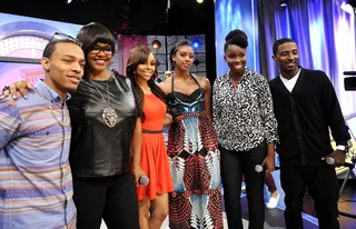 Photo Op - Bow Wow, Jill Scott, Paigion, Condola Rashad, Adepero Oduye and Shorty at 106 &amp; Park, October 3, 2012. (Photo: John Ricard / BET).