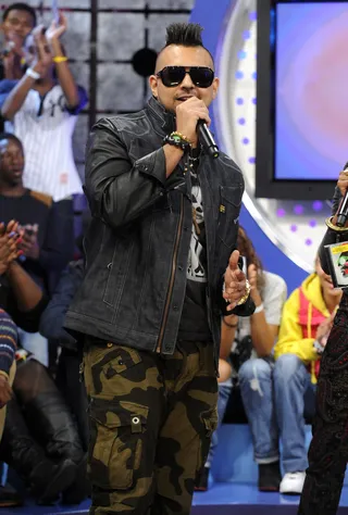 Sean Paul and His Mohawk Swag - Sean Paul at 106 &amp; Park, October 2, 2012.(Photo: John Ricard / BET)