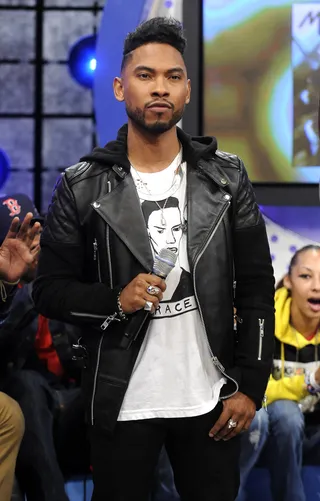 Rockin' Grace Jones - Miguel at 106 &amp; Park, October 2, 2012.(Photo: John Ricard / BET)