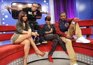 Happy Hosts! - The new hosts of BET, Paigion, Bow Wow, Miss Mykie and Shorty at 106 &amp; Park, October 2, 2012.(Photo: John Ricard / BET)