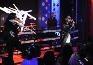 Live Band! - Miguel performs at 106 &amp; Park, October 2, 2012.(Photo: John Ricard / BET)