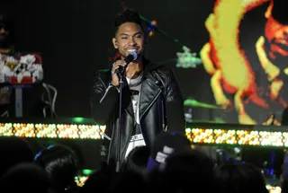 Million Dollar Smile - Miguel performs at 106 &amp; Park, October 2, 2012.(Photo: John Ricard / BET)