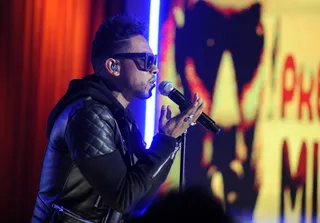 Amazing! - Miguel performs at 106 &amp; Park, October 2, 2012.(Photo: John Ricard / BET)