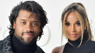 Russel Wilson and Ciara on BET BUZZ 2020.