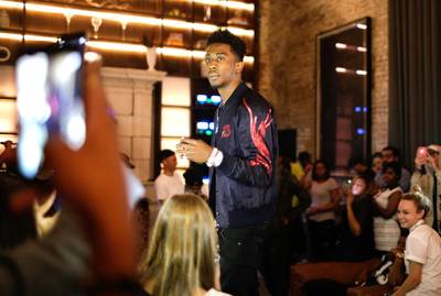 Coming Up - G.O.O.D Music signee Desiigner hosted an intimate listening session for his debut mixtape New English.(Photo: WENN.com)