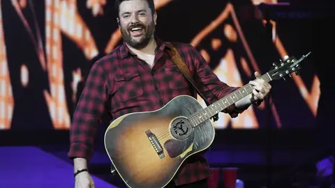 LAS VEGAS, NEVADA - AUGUST 17: Singer/songwriter Chris Young performs during a stop of the Raised on Country World Tour 2019 at MGM Grand Garden Arena on August 17, 2019 in Las Vegas, Nevada.