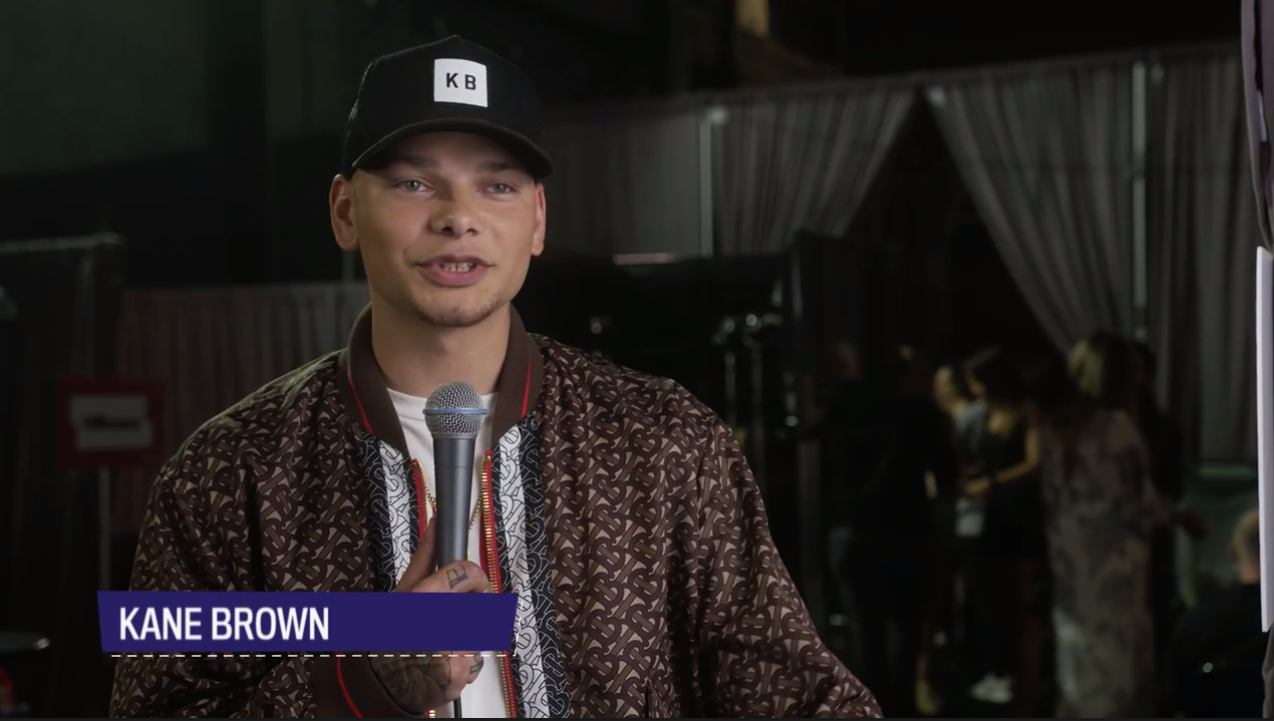 Kane Brown backstage on the 2019 CMT Music Awards.